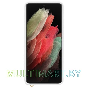 Чехол Samsung Clear Protective Cover для Galaxy S21 Ultra (белый) картинка 2